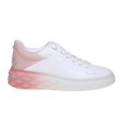Diamond Maxi Sneakers in wit en roze leer Jimmy Choo , White , Dames