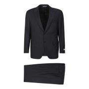 Zwart Single Breasted Pak Set Canali , Black , Heren