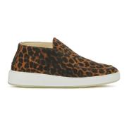 Leopard Instapschoenen Nubikk , Brown , Dames