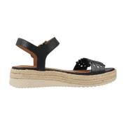 Flat Sandals Geox , Black , Dames