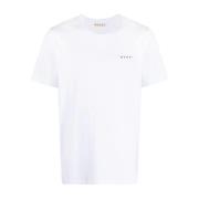 Witte T-shirts en Polos met Marni Logo Marni , White , Heren