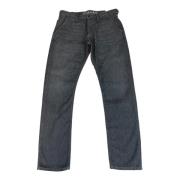 Grijze Carrot Fit Jeans met knoopsluiting Denham , Gray , Heren