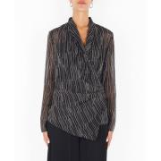 Gekruiste blouse Manila Grace , Black , Dames