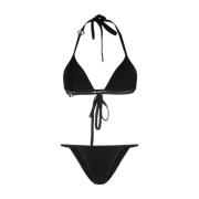 Sea Kleding Triangle-Cup Bikini Set Dolce & Gabbana , Black , Dames