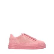 Suede Platform Sneakers in Pink Ray Liu Jo , Pink , Dames