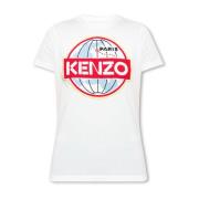 T-shirt met logo Kenzo , White , Dames