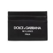 Kaarthouder met logo Dolce & Gabbana , Black , Heren