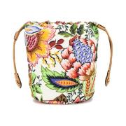 Satijnen Pouch met Leren Details Etro , Multicolor , Dames