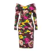 Jurk met bloemenmotief Dolce & Gabbana , Multicolor , Dames