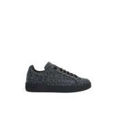 Zwarte Canvas Lage Sneakers met Logo Jacquard Dolce & Gabbana , Black ...