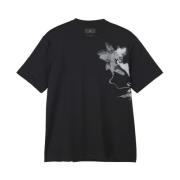 Grafisch Kortemouw T-Shirt Y-3 , Black , Heren