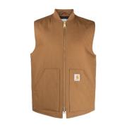 Bruine Canvas Bomberjack Carhartt Wip , Brown , Heren