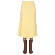 Midi-rok Jil Sander , Yellow , Dames