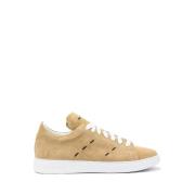 Maxi Stitch Suede Sneakers Kiton , Brown , Heren