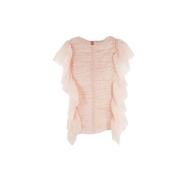 Gerimpeld perzikroze mouwloos shirt Chloé , Pink , Dames