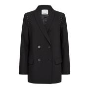 Oversized Bullet Blazer met Stud Detail Co'Couture , Black , Dames