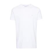 Witte T-shirts en Polos Calvin Klein , White , Heren