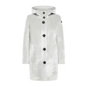 Klassieke Witte Velvet Parka RRD , White , Dames