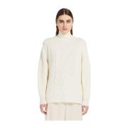 Patchwork Wollen Coltrui Max Mara Weekend , Beige , Dames