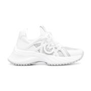 Witte Sneakers met 3,5 cm Hak Pinko , White , Dames