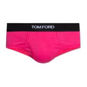 Katoenen slips Tom Ford , Pink , Heren