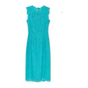 Kant mouwloze jurk Dolce & Gabbana , Blue , Dames