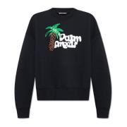 Bedrukte sweatshirt Palm Angels , Black , Heren