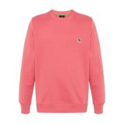 Koraalroze Zebra Sweater PS By Paul Smith , Pink , Heren