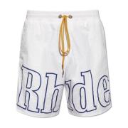 Shorts met logo Rhude , White , Heren