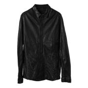 Perfo Leren Shirt - Luxe en Stijl Giorgio Brato , Black , Dames