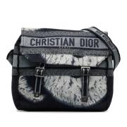 Pre-owned Canvas crossbody-bags Dior Vintage , Blue , Dames