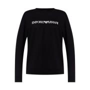 Sweatshirt met logo Emporio Armani , Black , Heren