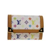 Pre-owned Canvas wallets Louis Vuitton Vintage , White , Dames