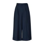 Blauwe Daria Patroon Broek PT Torino , Blue , Dames