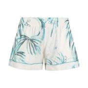 Witte Palazzo Shorts F.r.s For Restless Sleepers , White , Dames