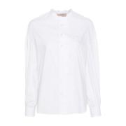 Witte Katoenen Poplin Twin-Set Shirts Twinset , White , Dames