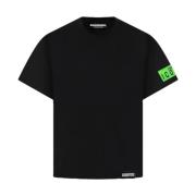Zwarte T-shirts en Polos Dsquared2 , Black , Heren