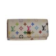 Pre-owned Canvas key-holders Louis Vuitton Vintage , White , Dames