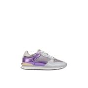 Ademende Leren Sneakers Hoff , Purple , Dames