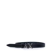 Dames Herfst/Winter Leren Riem Armani Exchange , Black , Dames