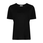 Zwarte T-shirts en Polos Jil Sander , Black , Dames