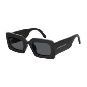 Zwarte Zonnebril met Vierkant Montuur Marc Jacobs , Black , Unisex