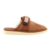 Ronde Neus Klittenband Sandalen Suicoke , Brown , Heren