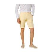 Stretch Gabardine Bermuda Shorts voor Heren Mason's , Yellow , Heren