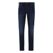 Vintage Slim Fit Denim Jeans Emporio Armani , Blue , Heren