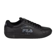 Ronde Neus Veterschoenen Fila , Black , Heren