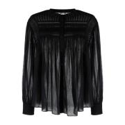 Zwart lang mouwloos topje Isabel Marant Étoile , Black , Dames