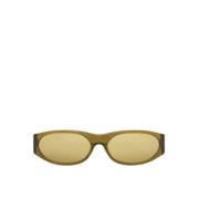 Italiaanse zonnebril met ovale montuur Flatlist , Yellow , Unisex
