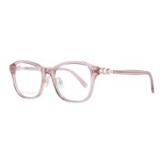 Roze Vierkante Plastic Optische Brillen voor Vrouwen Swarovski , Pink ...