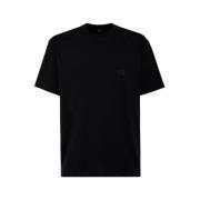 Effengekleurde Katoenen Scoop Neck T-Shirt Y-3 , Black , Heren